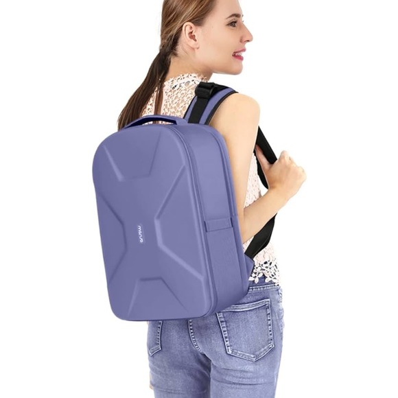MOSISO Photography Camera Backpack 15-16 inch Waterproof Hardshell Lavender Gray - Picture 3 of 7